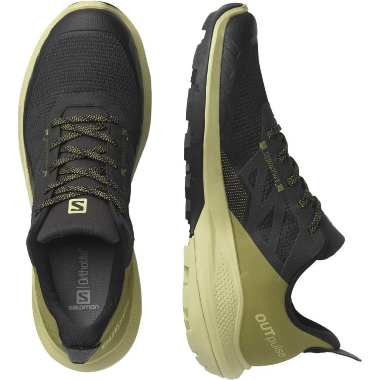 Tenis Senderismo Salomon Outpulse Hombre Verde Oliva Negros | MX CWYT264